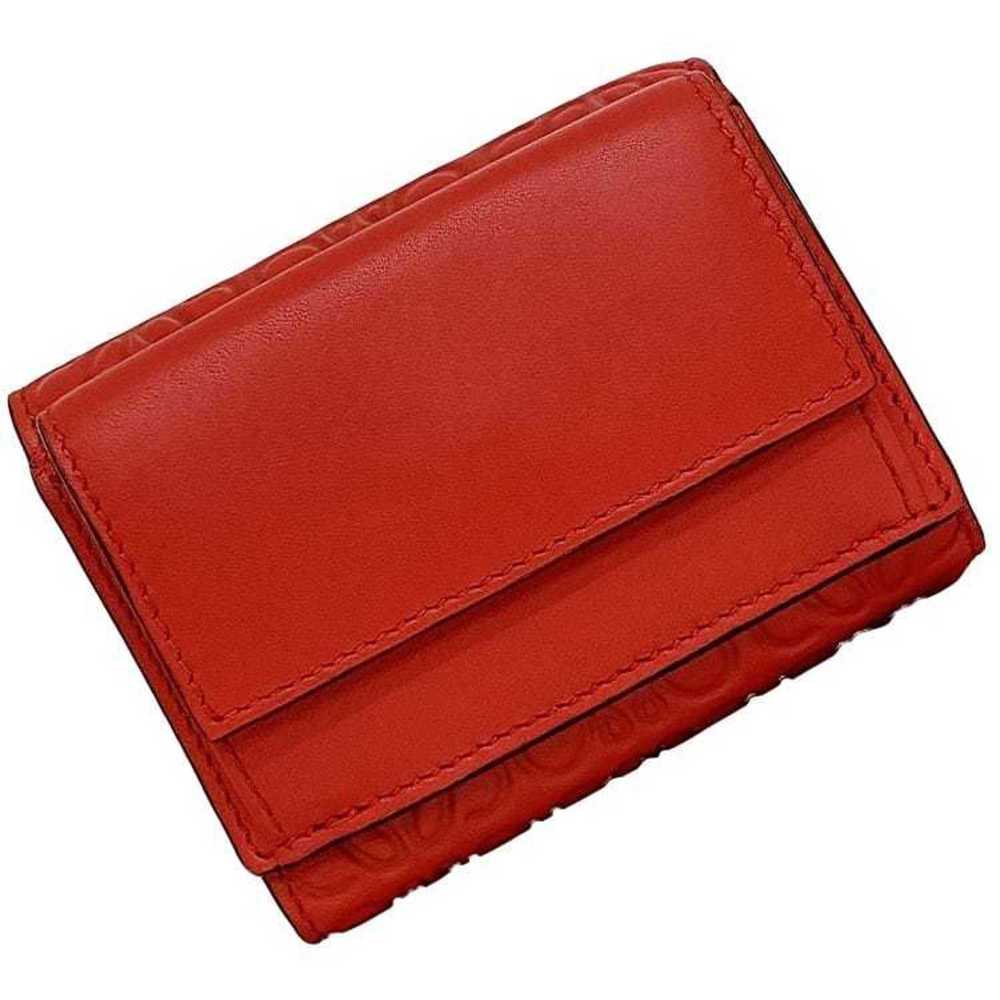 LOEWE Red Leather Wallet - Picture 2 of 11